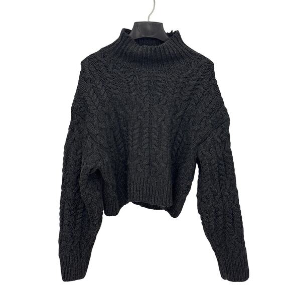 Zara Cropped Cable knit sweater - Picture 1 of 6